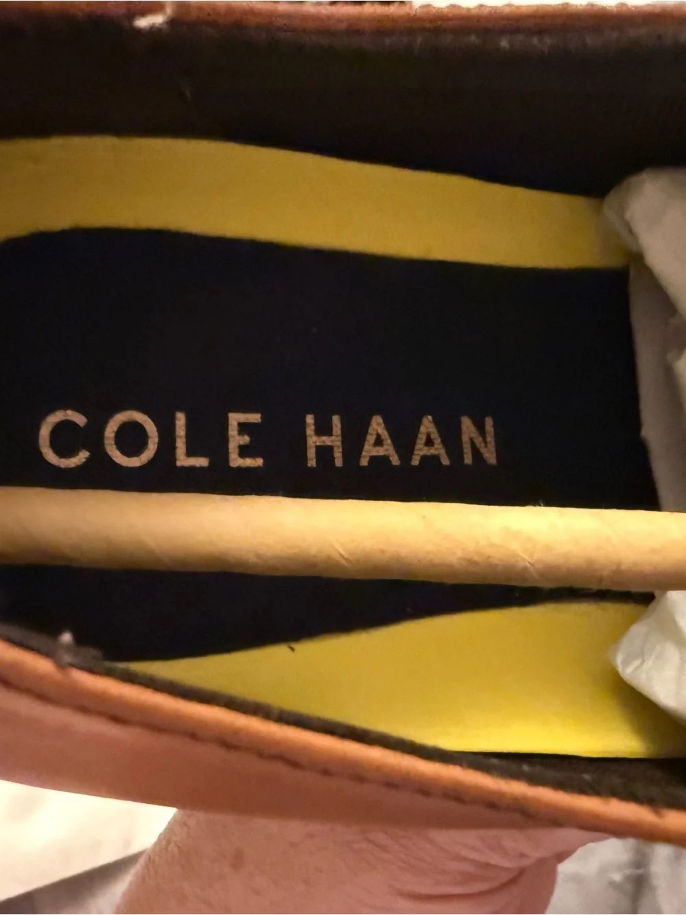 Cole Haan Hawthorn Oxford Brown Leather Cap-Toe Lace-Up Shoes Size 9.5